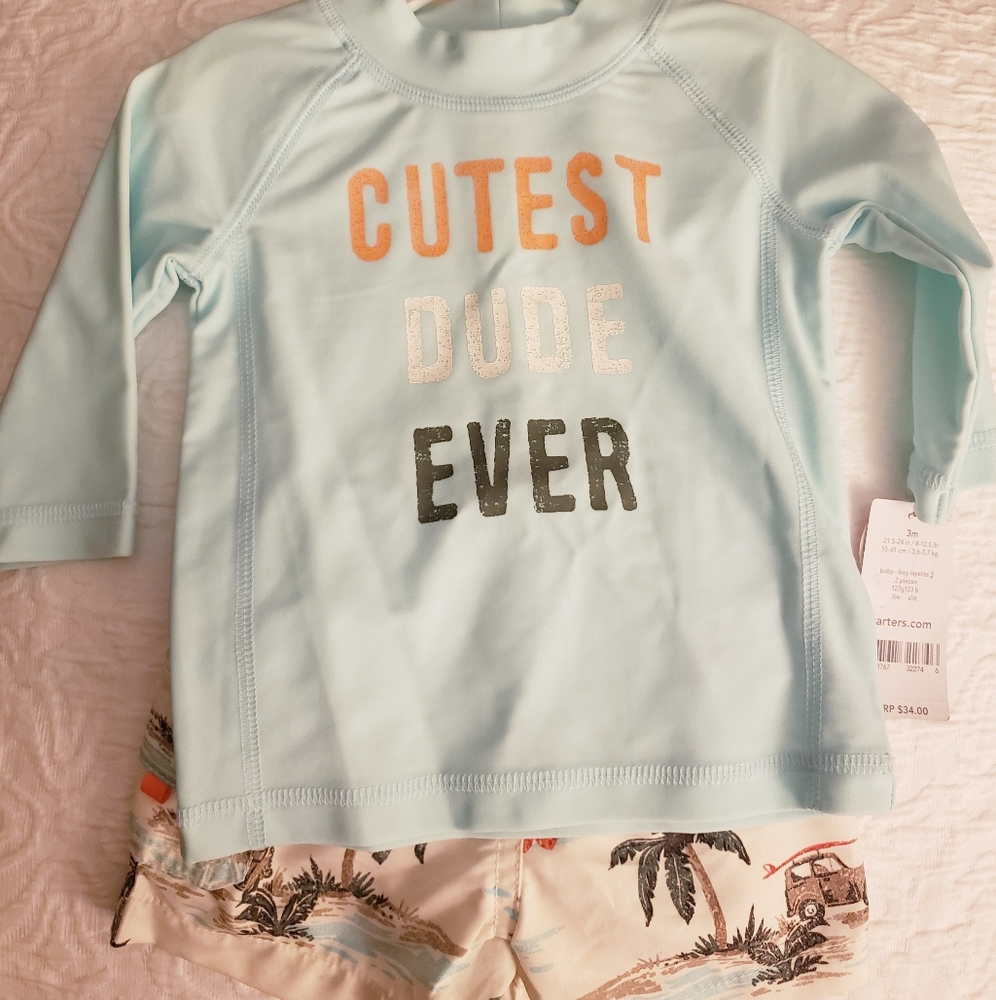 Baby Boy Swim Suit Layette 3-months